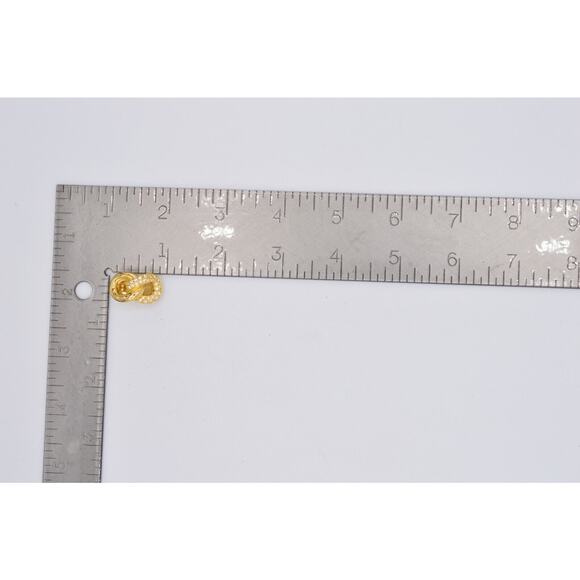 Christian Dior Vintage Crystal Clip On Earrings Linked Gold Signed 1980s BinH - Picture 10 of 12